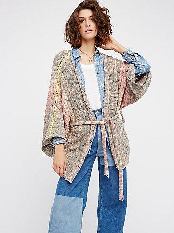Free People Sand Art Kimono