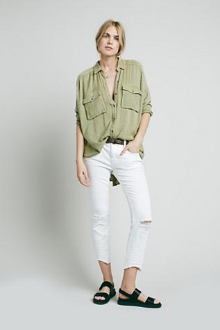 Fp Collection Womens Destroyed Skinny Ankle