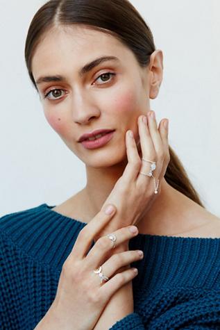 Free People Womens Set In Stone Ring Set