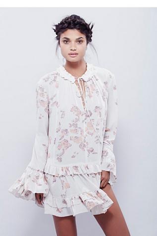 Fp Collection Womens Clover Field Printed Tuni