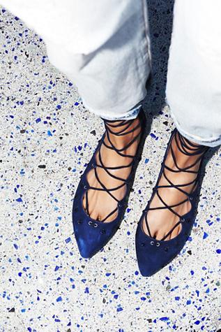 Jeffrey Campbell + Free People Womens Spring Sparkle Flat