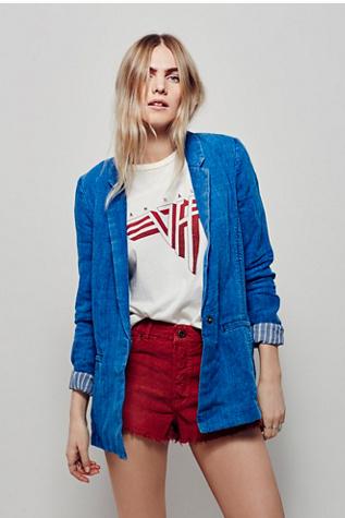 Free People Womens Logan Cord Hr Short