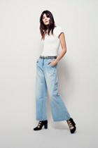 Free People Womens New Frontier Relaxed Flare