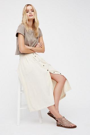 Free People Womens Sunday Stroll Midi