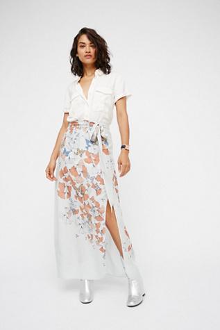 Free People Womens Bri Bri Butterfly Maxi