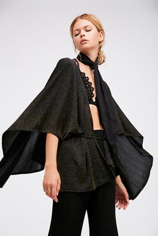 Fp X Womens Sparkle & Shine Kimono Ca