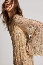 Sequin Sparkle Bow Mini Dress By Free People