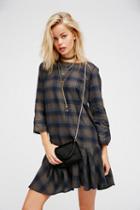 Free People X Cp Shades Womens Drop It Low Plaid Mini