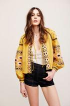 Free People Womens Emb Swingy Jkt With Ties