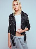 Squad Goals Vegan Leather Jacket By Blank Nyc At Free People