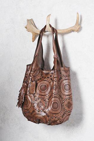 Free People Womens Kaliedoscope Distressed Bag