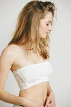 Intimately Womens Seamless And Lace Reversible Bandeau