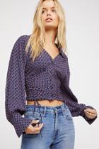 What You Need Printed Blouse By Free People