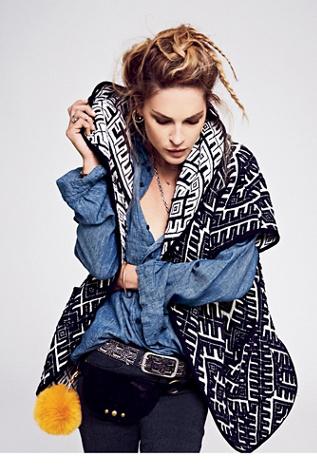 Free People Womens Sunday Morning Hooded Jac