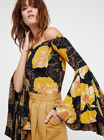 We The Free Printed Birds Of Paradise Top At Free People