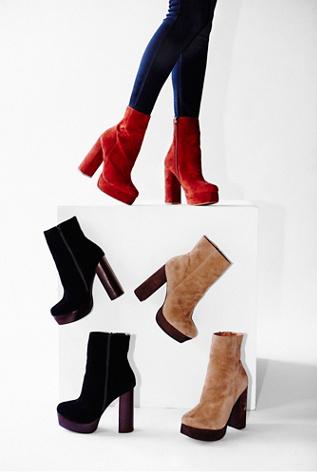 Jeffrey Campbell + Free People Womens Skyline Platform Ankle Bo
