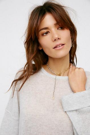 Luiny X Free People Womens Trazo Chain Collar