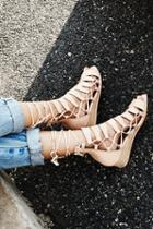 Jeffrey Campbell Womens Amara Lace Sandal