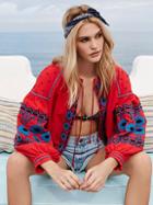 Embroidered Swingy Jacket  By Free People