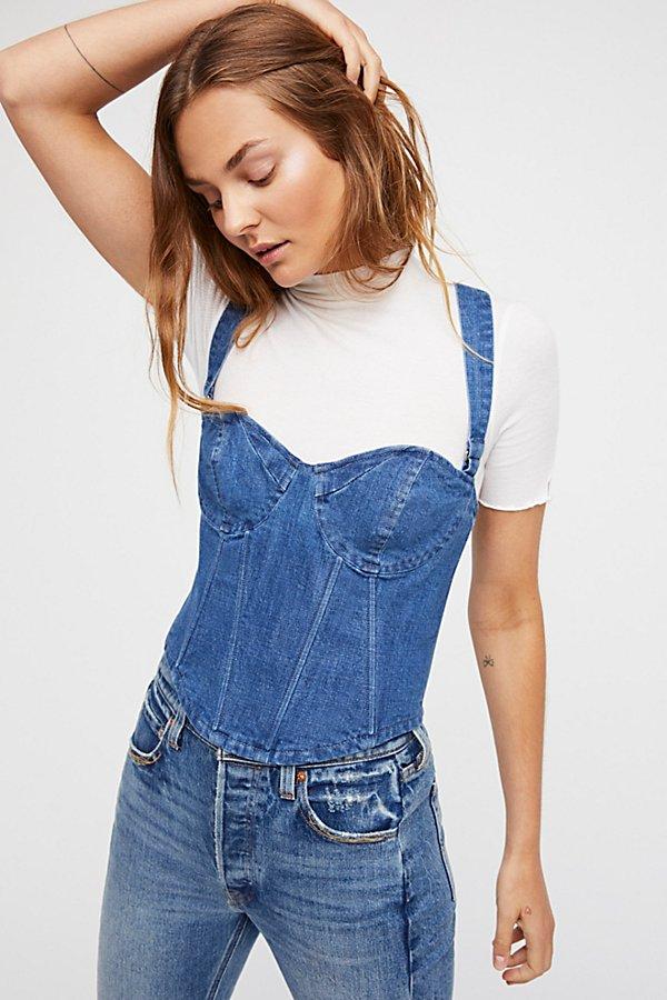 Current Joys Denim Corset By Free People