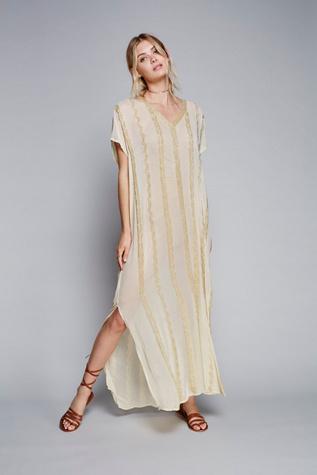 Tanja Pignatelli For Free People Womens Athena Emblsd Kaftan