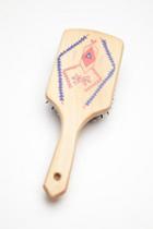 Free People By Gypsy Pea Magoo Womens Hand Painted Wooden Brush