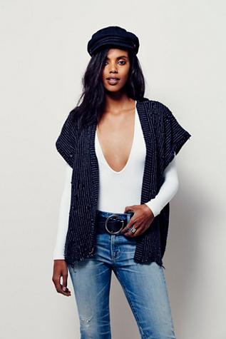 Totally Blown Womens Fuji Striped Kimono