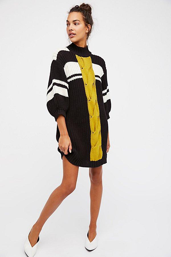 Center Twist Sweater Dress By Free People
