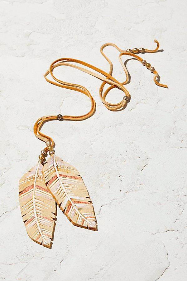 Feather In The Wind Lariat By Three Arrows Leather At Free People