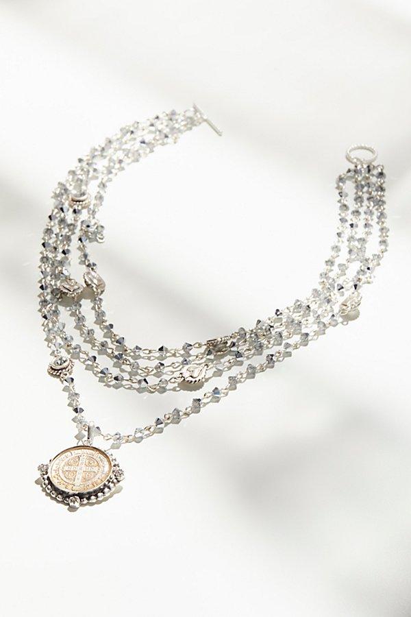 San Benito Opal Medallion Necklace By Virgin Saints & Angels At Free People