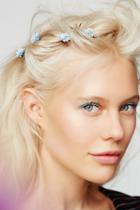 Free People Womens Mulberry Floral Bobbypins