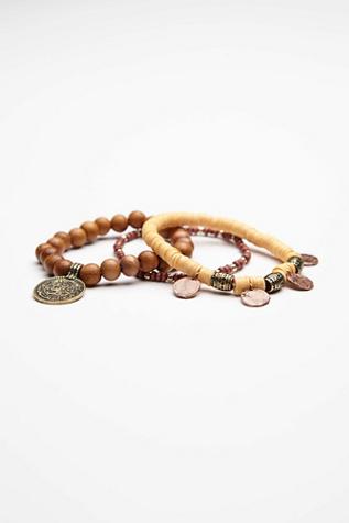 Free People Womens Mantra Beaded Bracelets