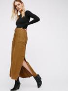 City Streets Linen Maxi Skirt By Free People