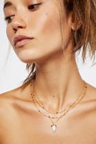 Triple Delicate Stone Necklace By Marida Jewelry At Free People