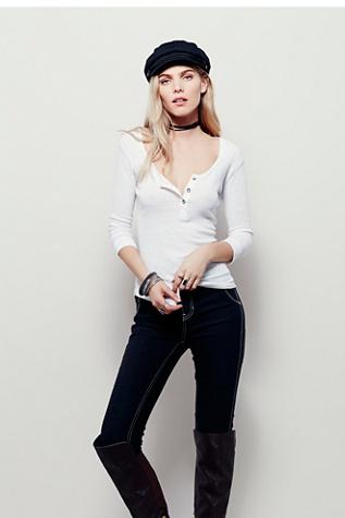 We The Free Womens Wtf Blue Monday Henley