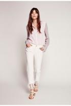 Free People Womens Fringe Cropped Jean