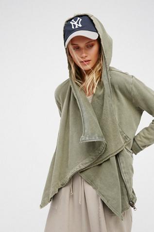 Free People Womens Cowl Scowl Hoodie