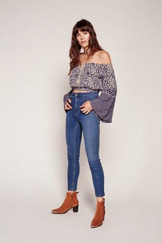 Free People Womens Bailey Hi Rise Skinny