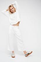 Free People Womens Nomad Linen Trouser