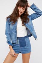 Patched High & Tight Denim Shorts By Free People