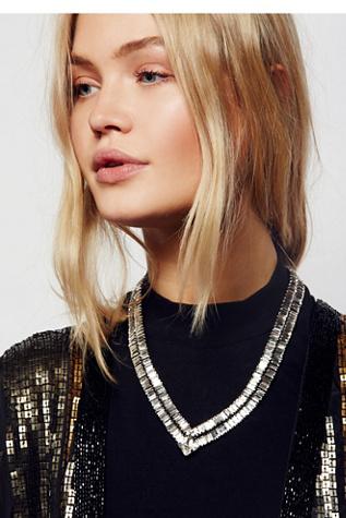 Free People Womens Audrey Claire Crystal Col