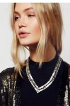 Free People Womens Audrey Claire Crystal Col