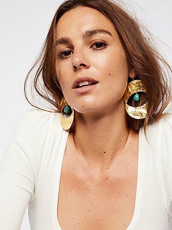 Rising Sun Turquoise Earrings By M.liz Designs At Free People