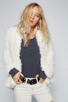 Free People Womens Flared And Fluffy Jkt