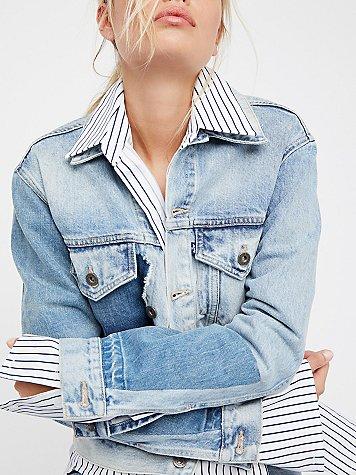 Boyfriend Patched Trucker Jacket By Levi's Made & Crafted