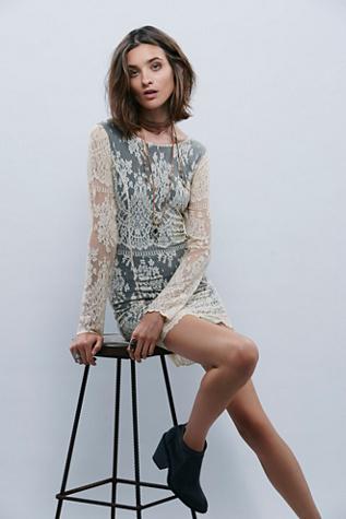 Free People Womens Lacey Bodycon Dress