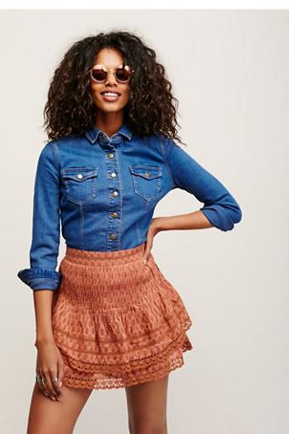 Free People Womens Summer Nights Print Mini