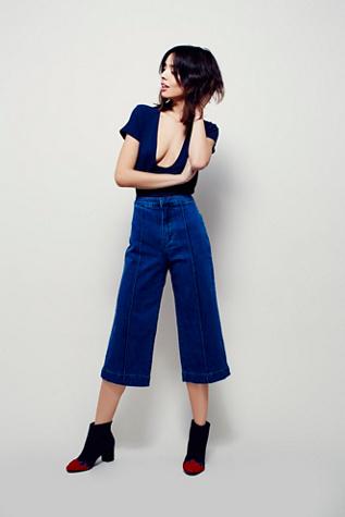 Free People Womens Melanie Pintuck Jean