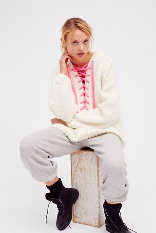 Gogo Womens Lace Up Hoodie