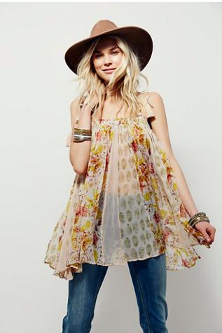Free People Womens Secret Love Pleated Top